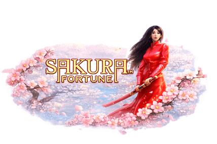 Tragaperra Sakura Fortune de Quickspin con princesa samurái y flores de cerezo